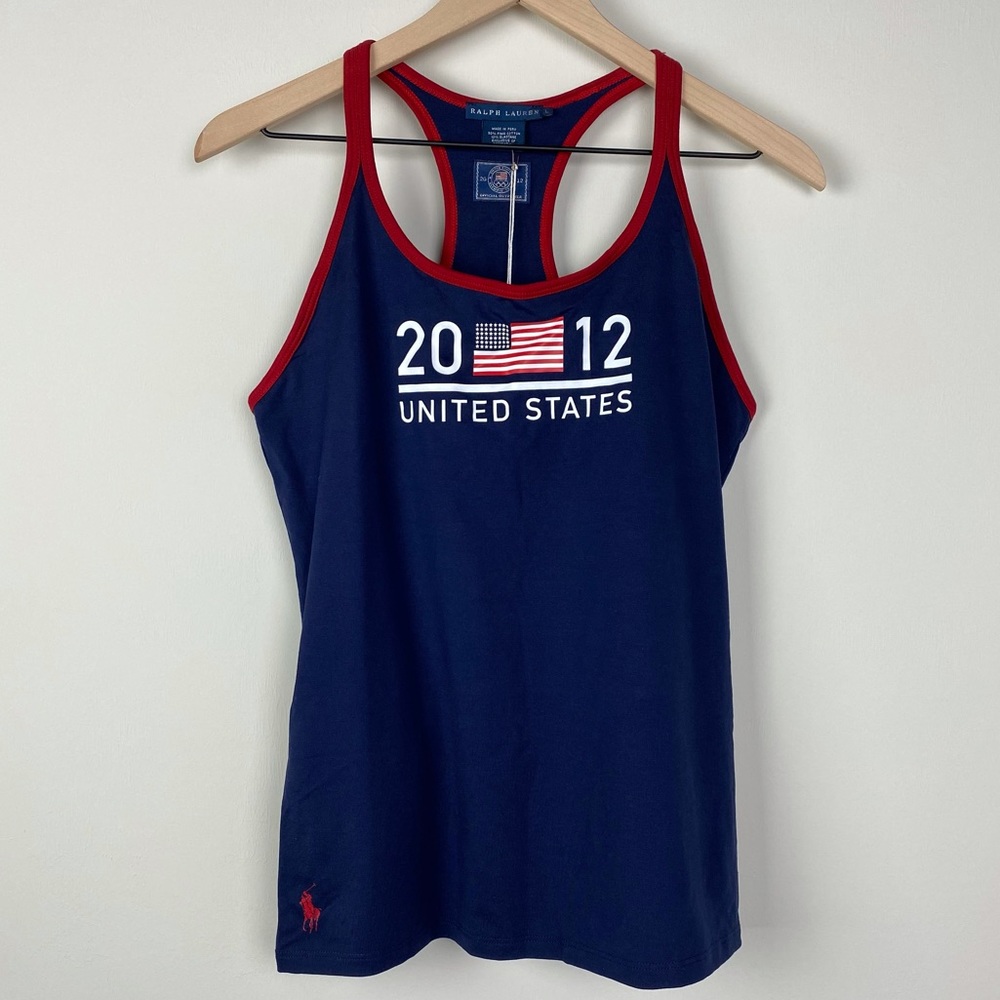Ralph Lauren USA 2012 Olympic Racerback Tank Top L